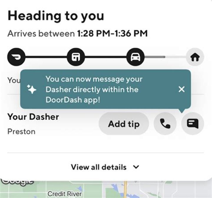 Can DoorDash customers see your name?