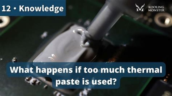Can too much thermal paste cause overheating?