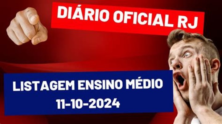 Como conseguir cópia do Diário Oficial RJ ensino médio?