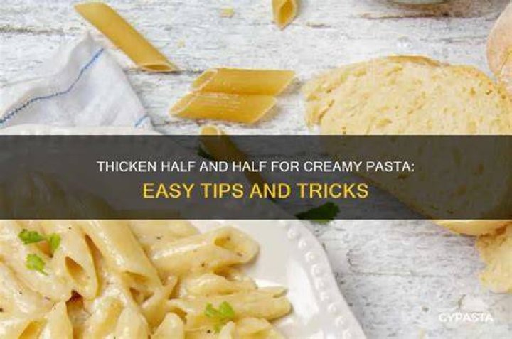 How can I thicken half and half?