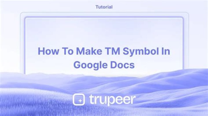 How can I type TM in Android?