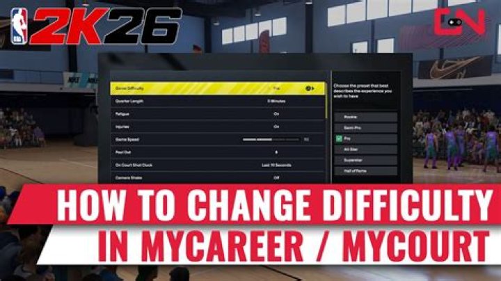 How do I change MyCourt difficulty?