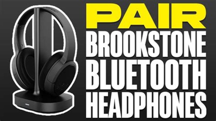 How do I pair my Brookstone Bluetooth headphones?