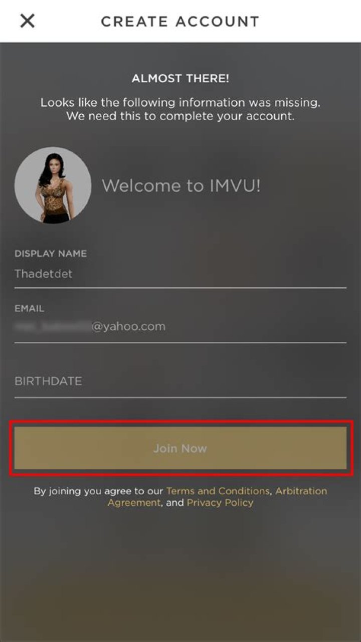 How do you change your avatar on IMVU?