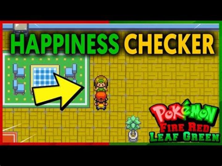 How do you check a Pokemon's happiness in fire red?