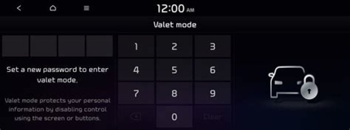 How do you put prestige alarm in valet mode?