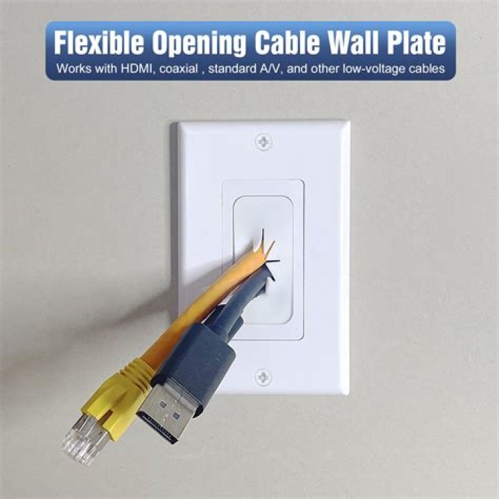 How do you remove a wall plate cable?