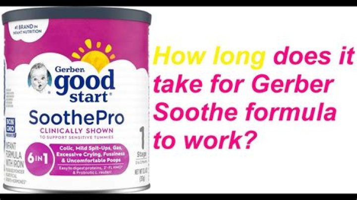 How long does it take for Gerber soothe drops to work?
