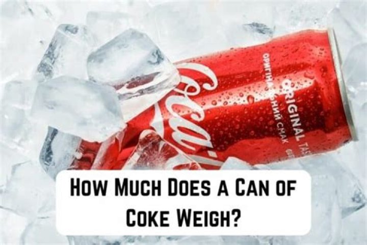 How much does a can of Coke Zero weigh?