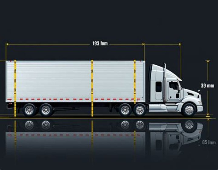 How wide is an average semi truck?