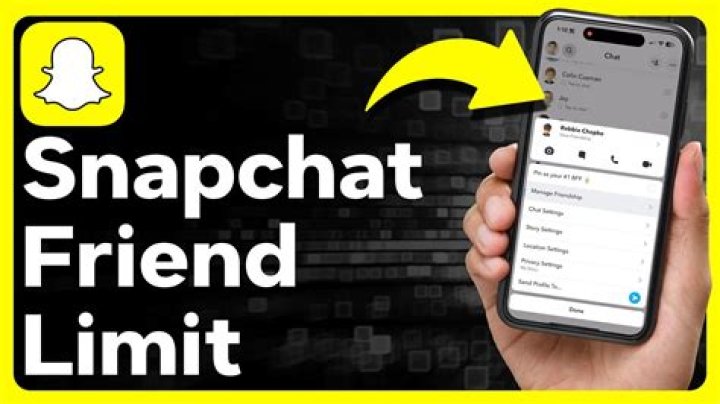 What's the max limit of friends on Snapchat?
