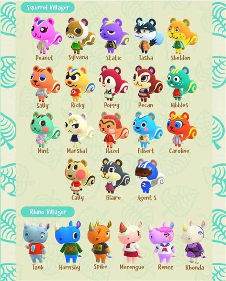 What's the squirrel's name in Animal Crossing?