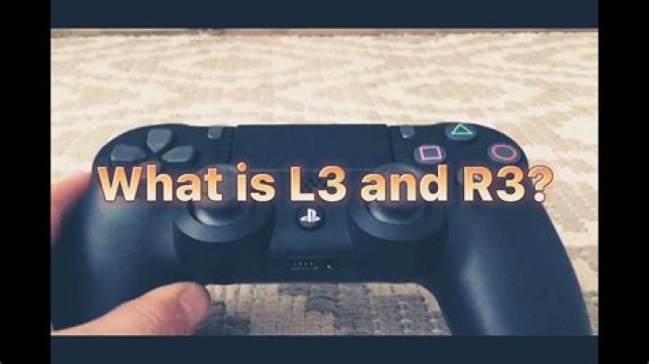 What are the l3 and r3 buttons on ps4?