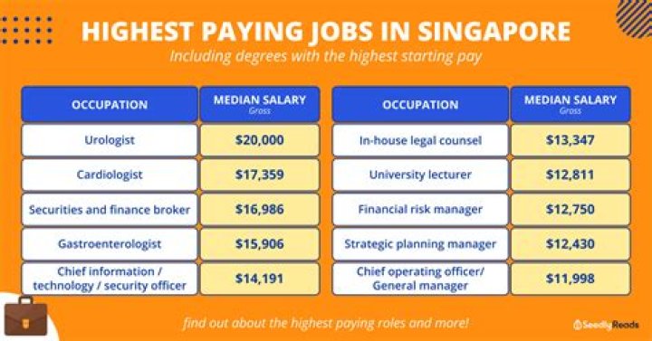What are the most popular jobs in Singapore?