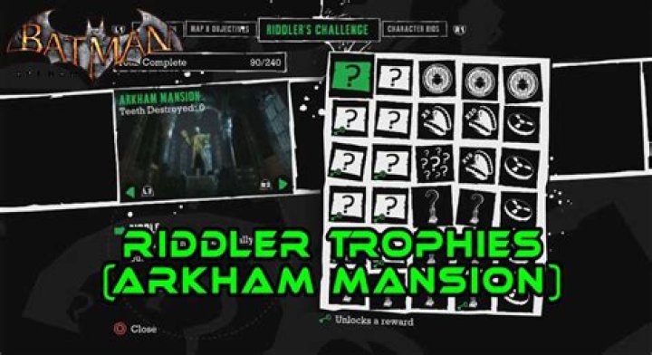 What happens when you complete all Riddler challenges in Arkham Asylum?