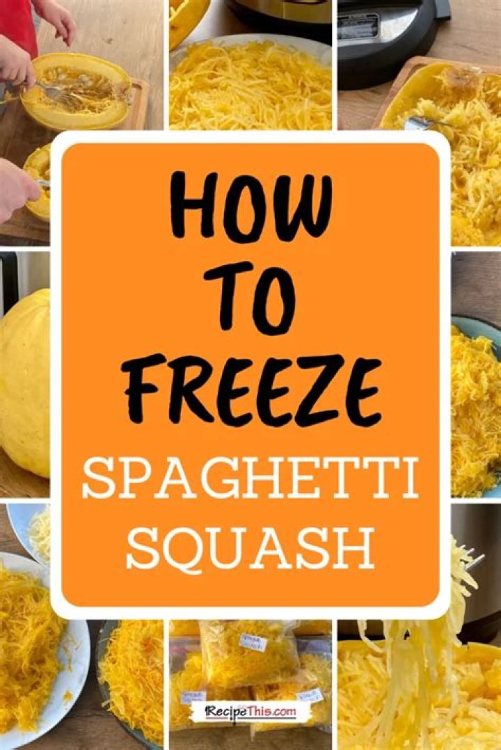 What is the best way to freeze spaghetti squash?