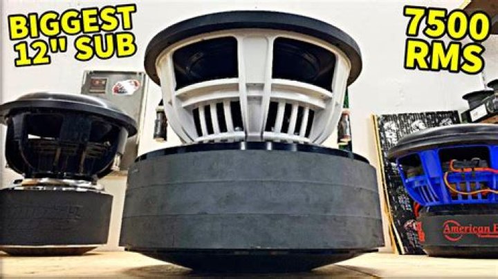 What is the biggest car subwoofer?