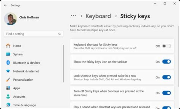 What is the point of sticky keys?
