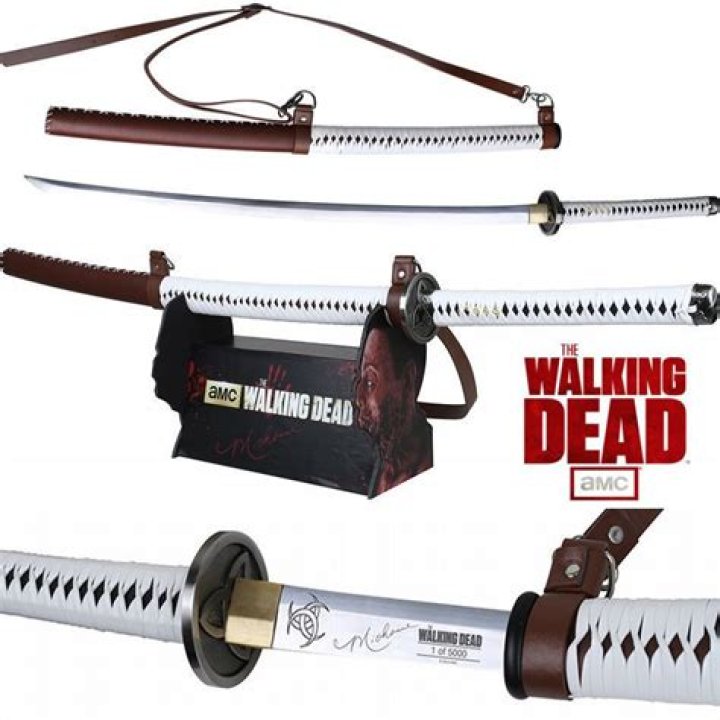 What is the symbol on Michonne's katana?