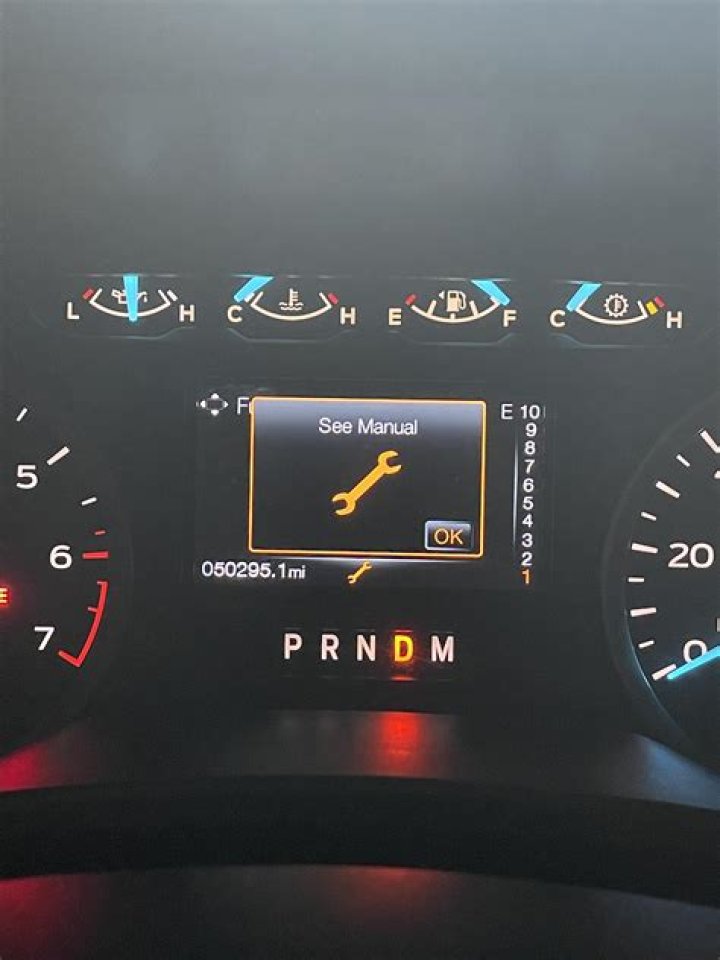 What is the wrench icon on my Ford f150?