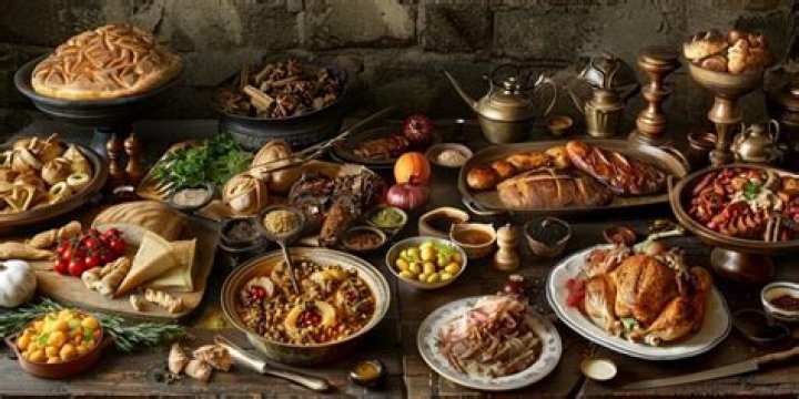 What kind of food did the middle colonies eat?