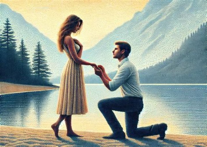 Where did the tradition of getting down on one knee?