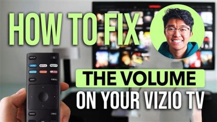 Where is the volume button on my Vizio TV?