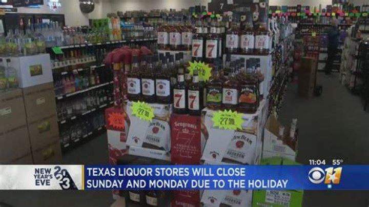 Why are liquor stores closed on Sunday in Texas?