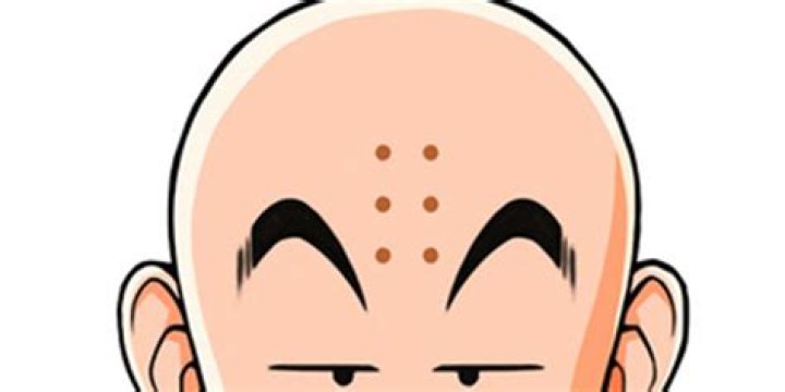Why does krillin have dots on his forehead?